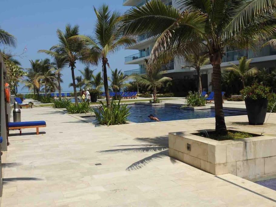 Hermoso Apartamento Con Todas Las Comodidades Acceso Directo A La Playa Morros Epic Sector La Boquilla Cumple Protocolos De Bioseguridad Cartagena Exterior foto